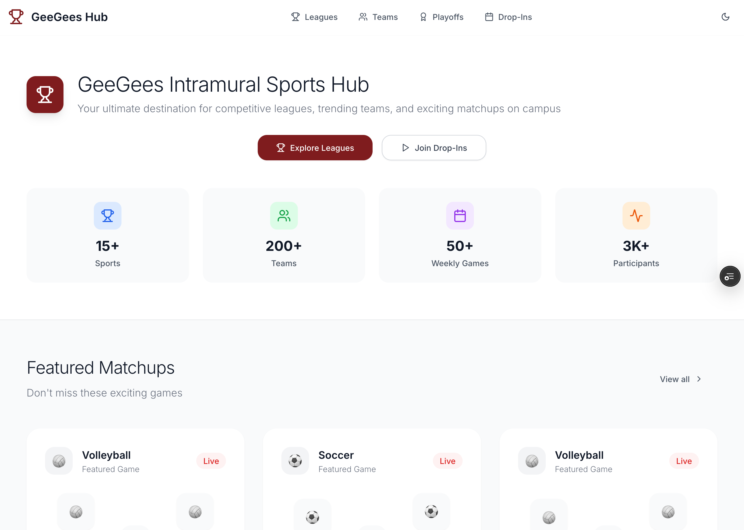 GeeGee's Intramural website